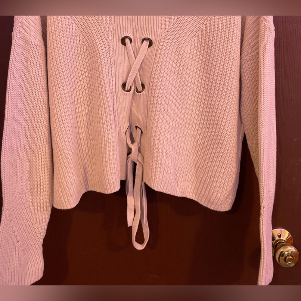 Lucky Brand Lace-up Sweater